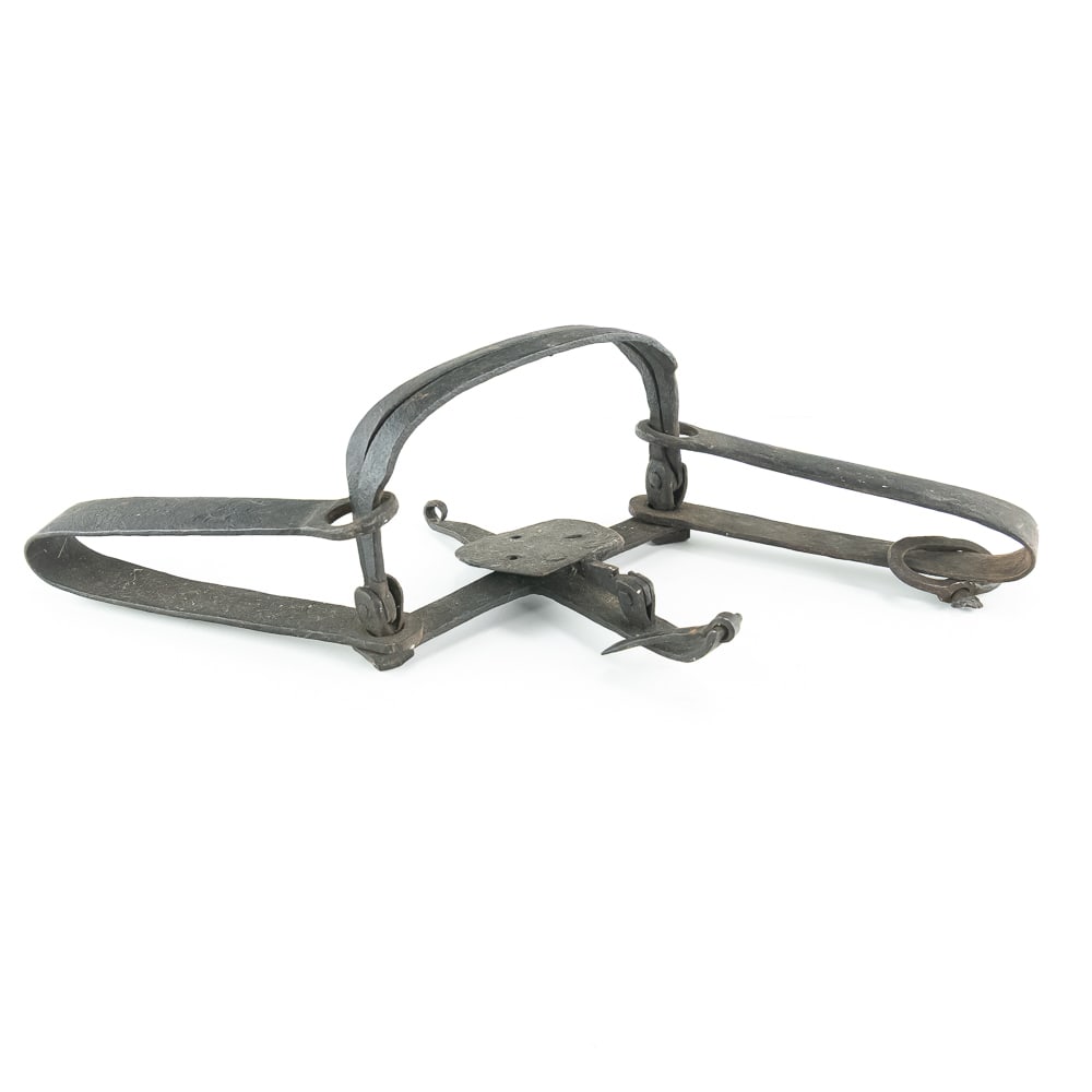 Antique Hand-Forged Double Spring Trap (1 of 8)