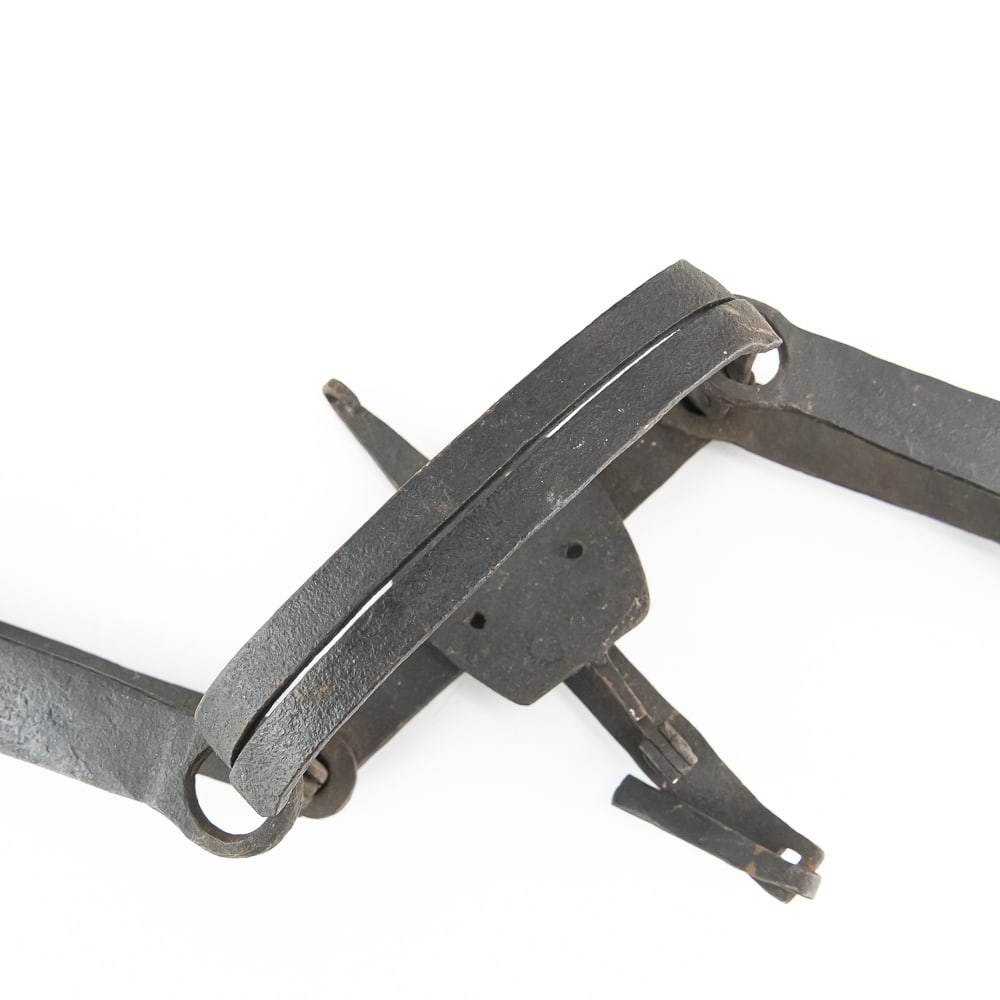 Antique Hand-Forged Double Spring Trap - 3
