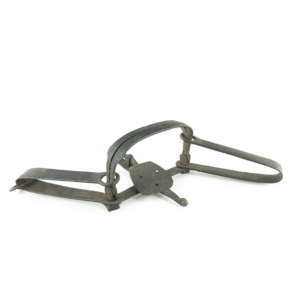 Antique Hand-Forged Double Spring Trap - 6