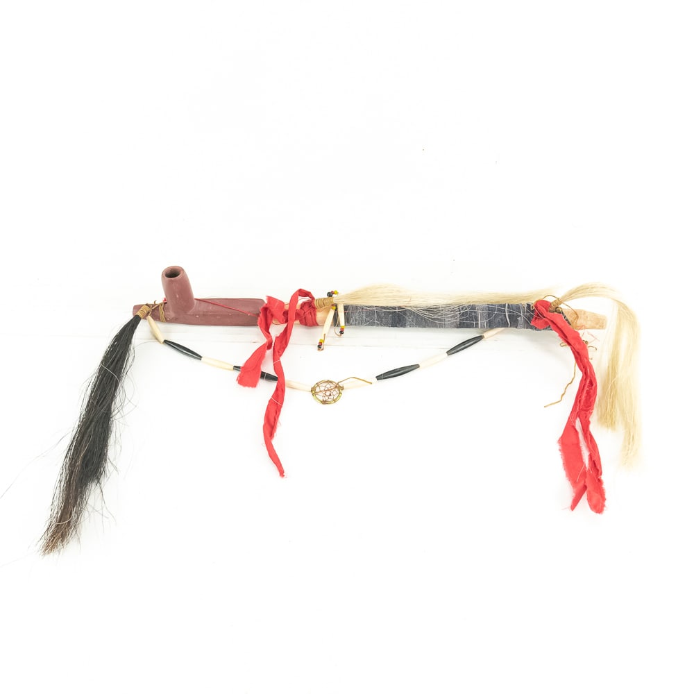 Native Style Blades, Tomahawk, & Pipe Group (7) - 5