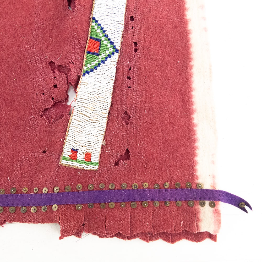 Beaded Native American Wool Leggings - 2