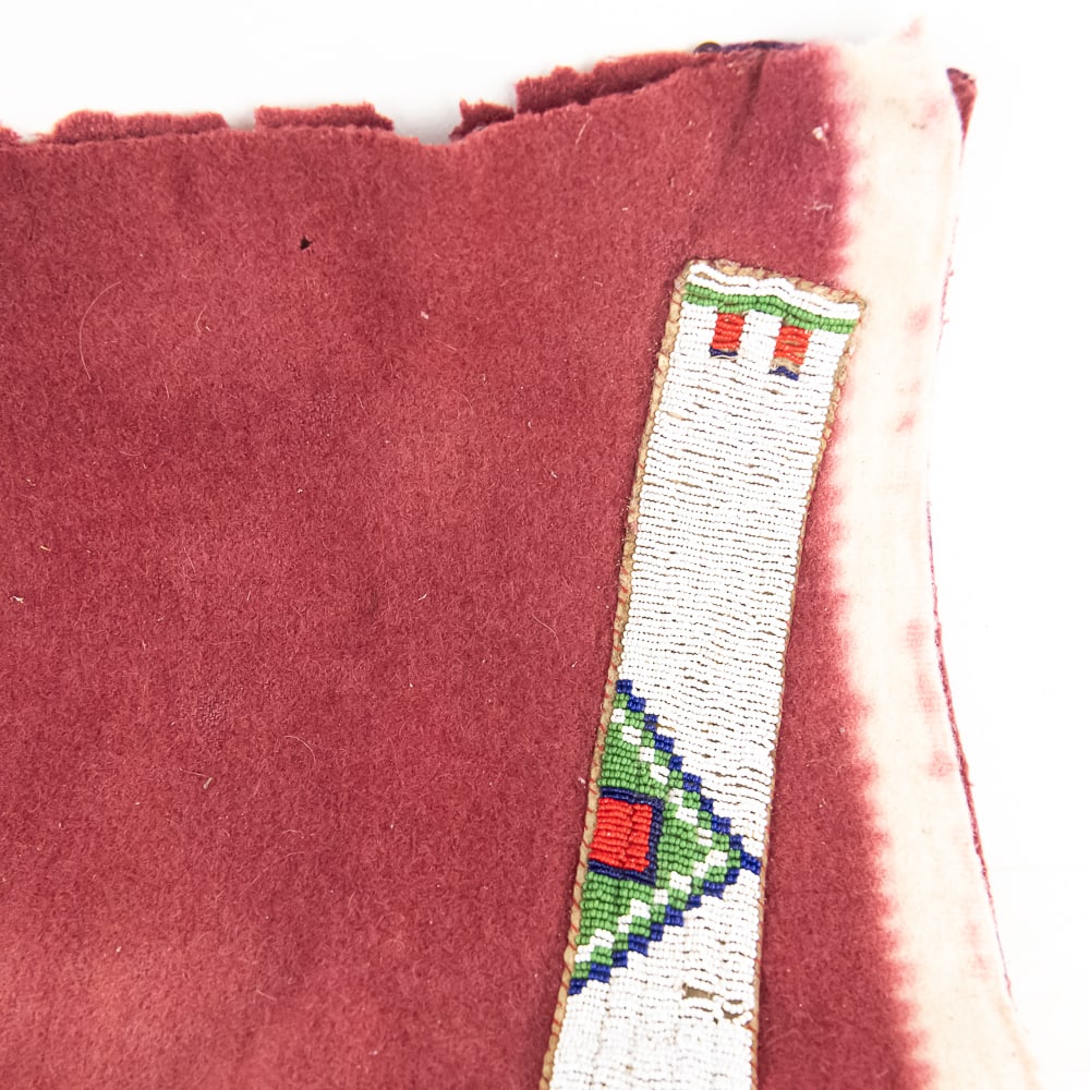 Beaded Native American Wool Leggings - 4