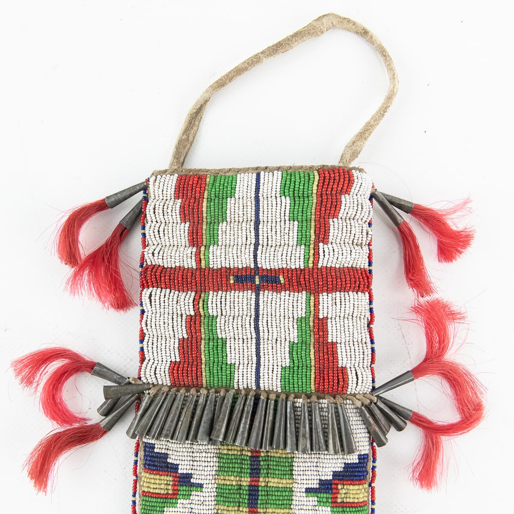 Native American Beaded Sheath & Case - 4