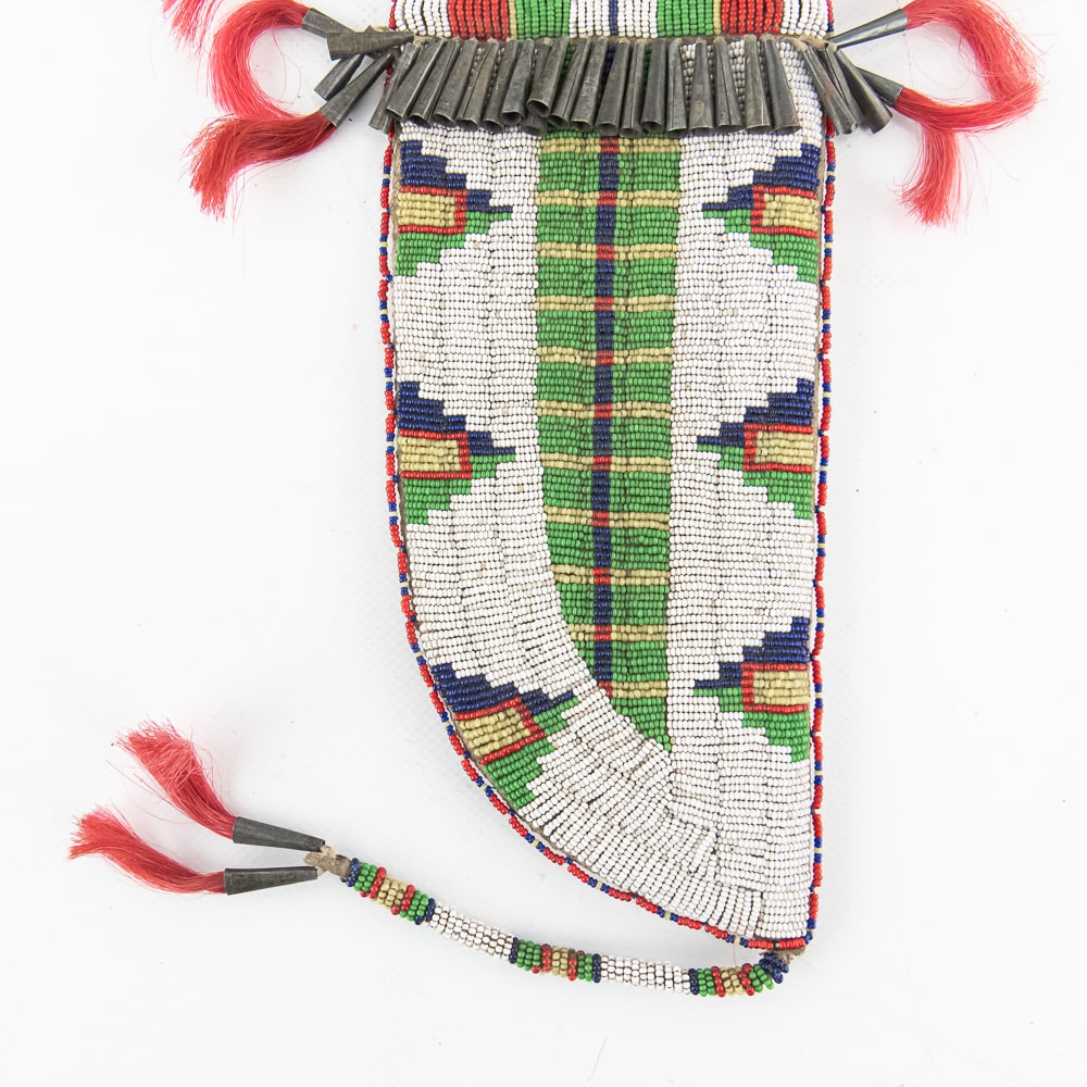 Native American Beaded Sheath & Case - 5