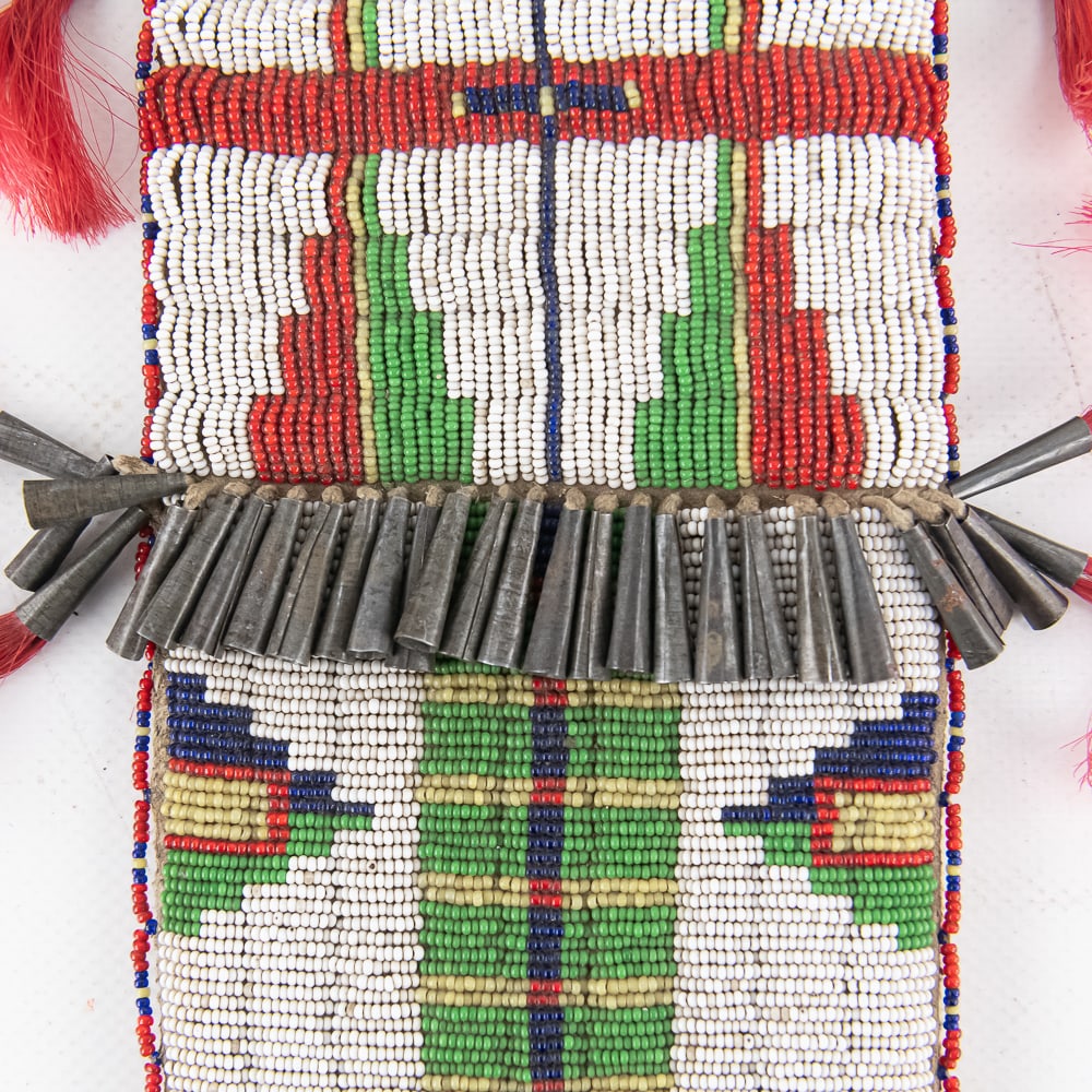 Native American Beaded Sheath & Case - 6