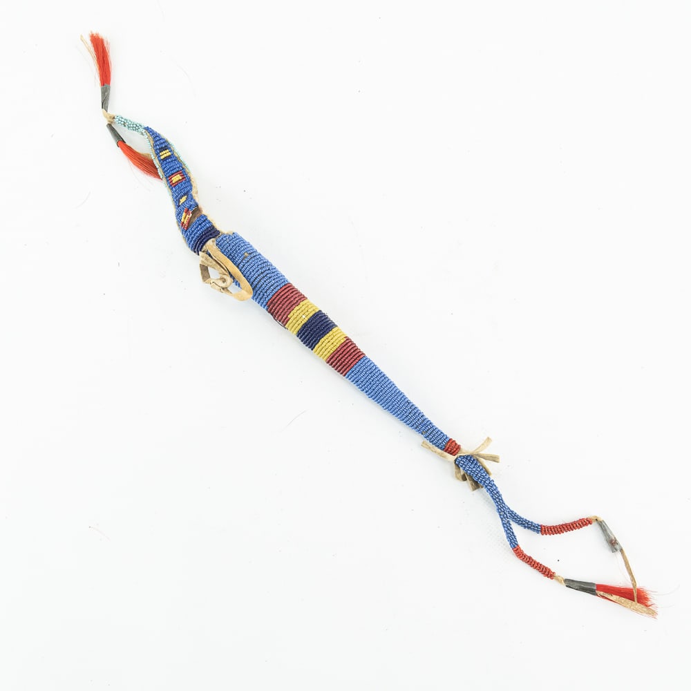 Native American Beaded Sheath & Case - 8