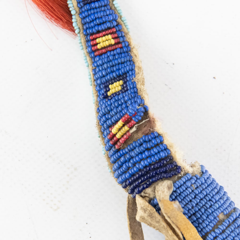 Native American Beaded Sheath & Case - 9