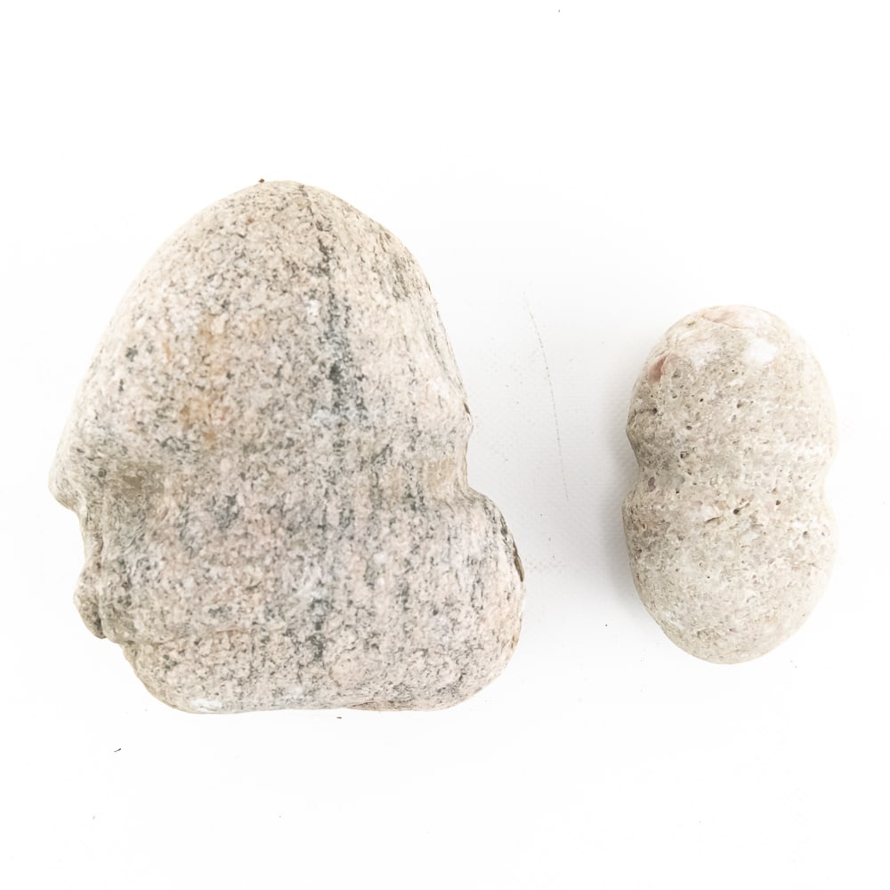 Pair Prehistoric Grooved Stone Mauls (2) - 4