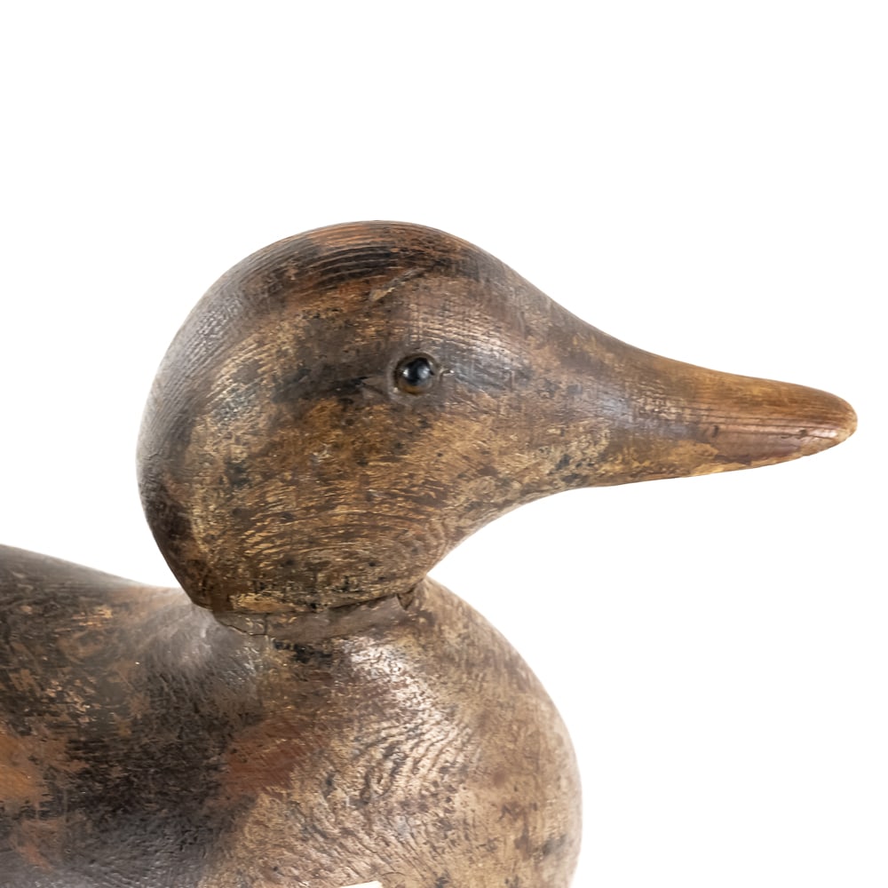 Antique Mason Style Solid Body Duck Decoy - 2