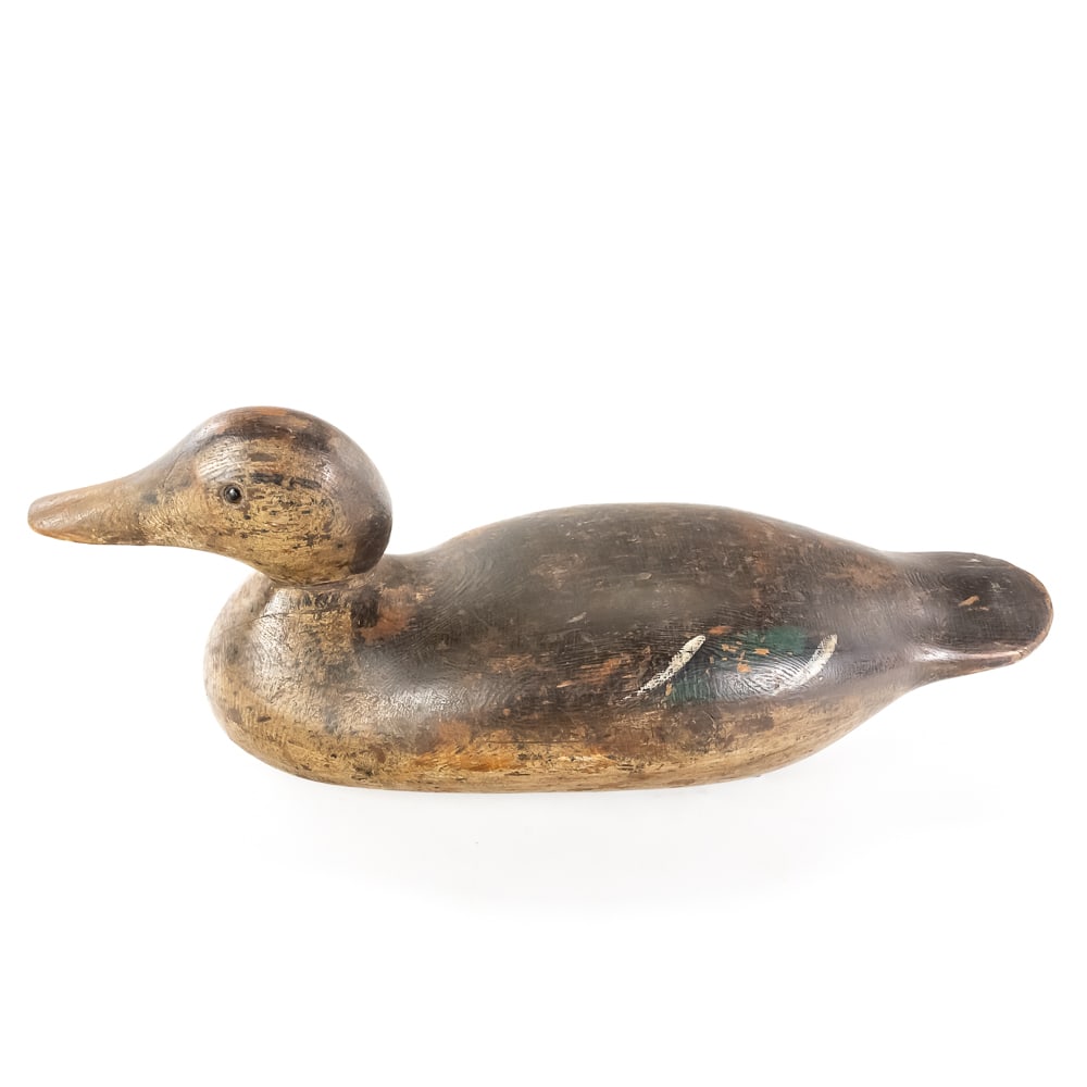 Antique Mason Style Solid Body Duck Decoy - 4