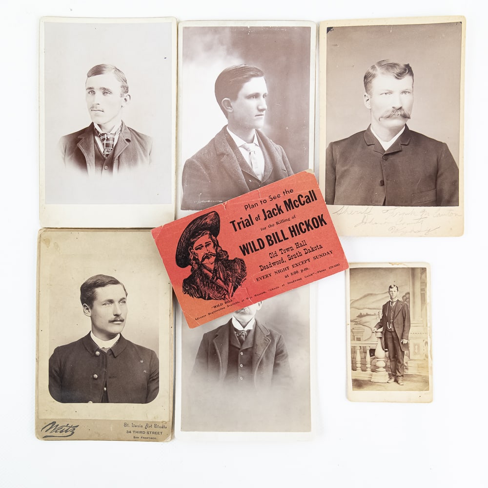 Old West Portrait & Postcard Archive (7): This historically intriguing collection features 19th-century cabinet cards and CDVs associated with legendary figures such as "Black Bart" (Charles Boles), Sheriff Frank Canton (Joe Horner), and