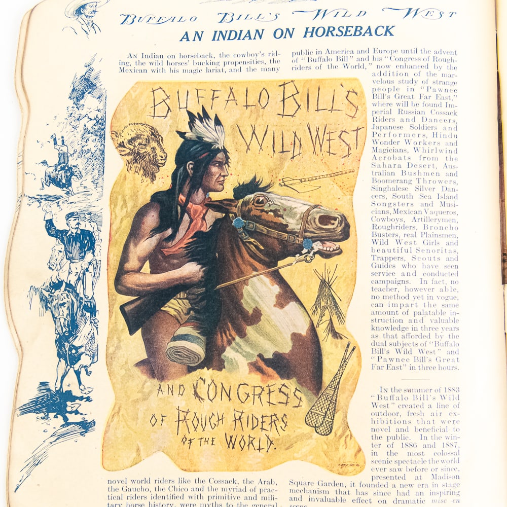 RARE! 1909 Buffalo Bill Pawnee Bill Program - 7