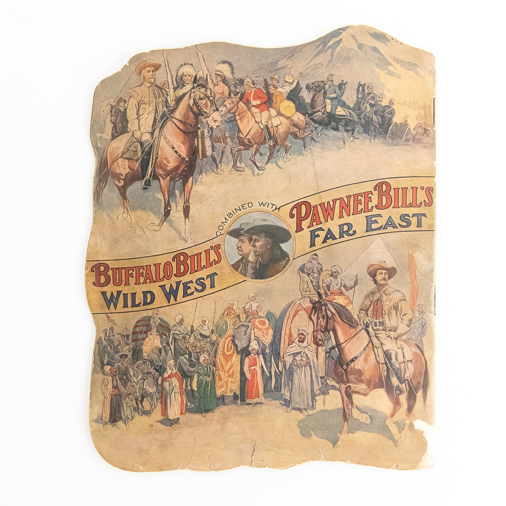 RARE! 1909 Buffalo Bill Pawnee Bill Program - 8
