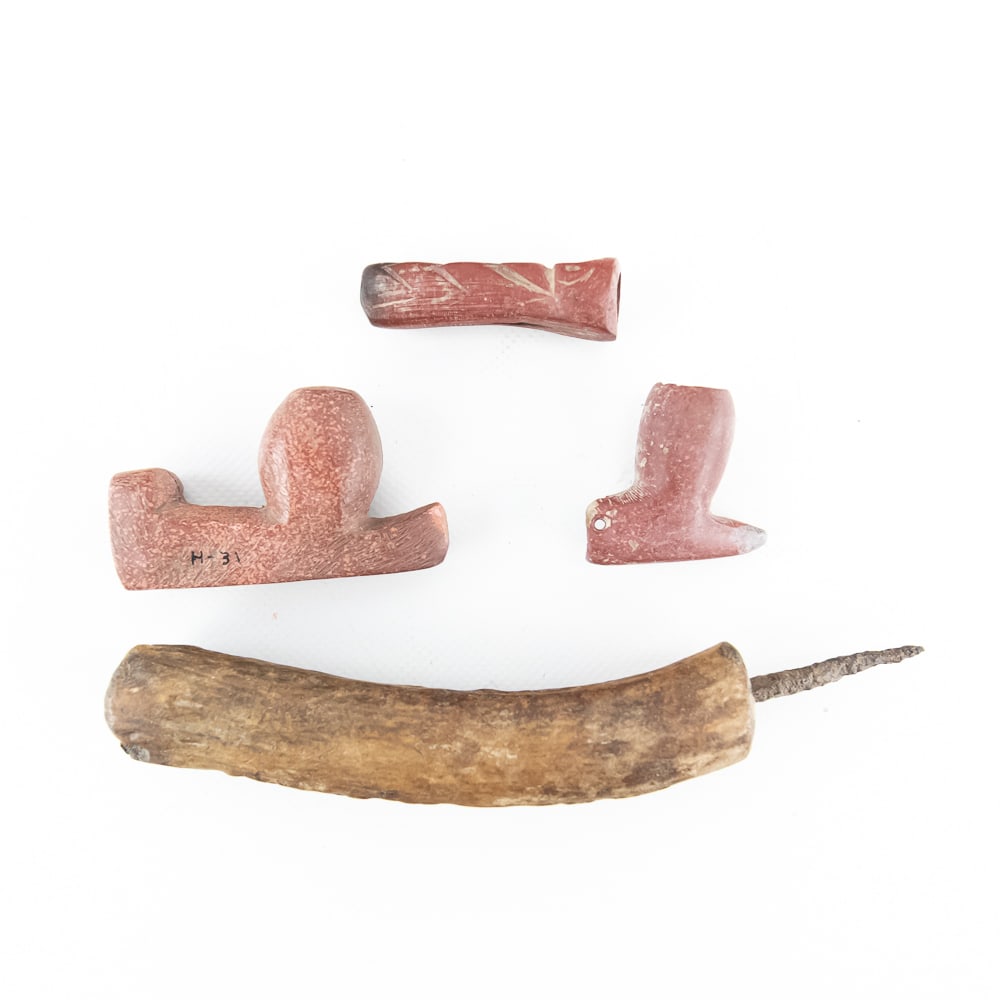 Native American Catlinite Pipe Collection - 2