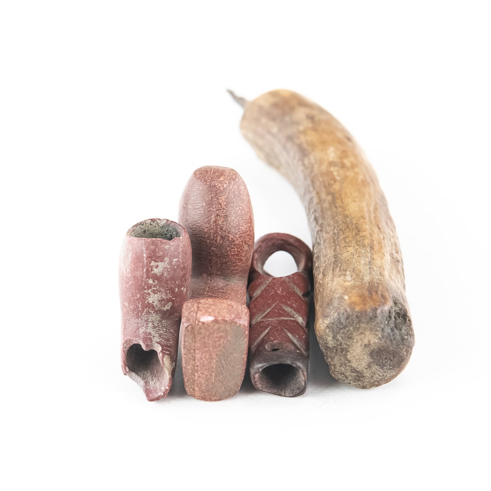 Native American Catlinite Pipe Collection - 4
