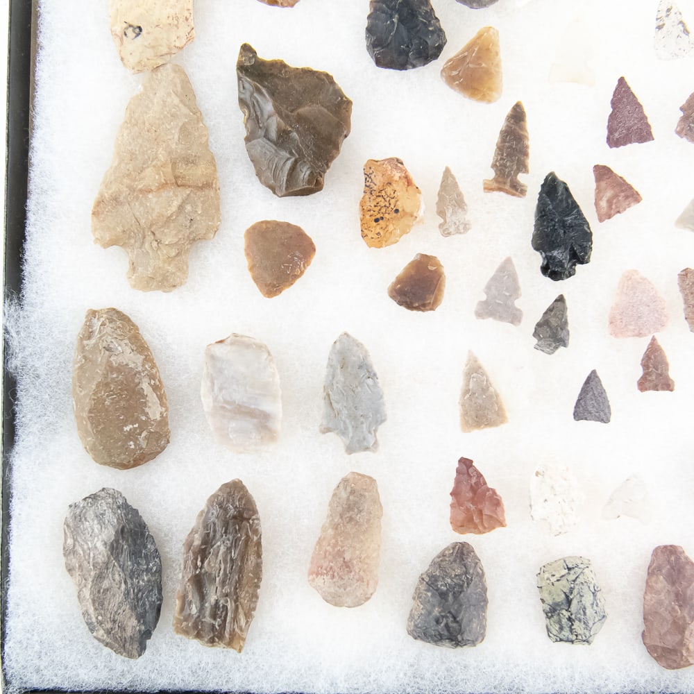 70pc Assorted Native American Lithics - 5