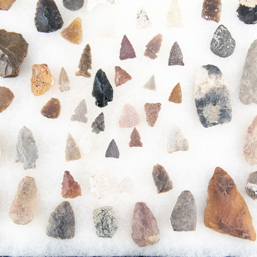 70pc Assorted Native American Lithics - 6