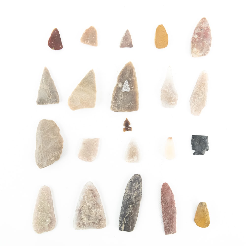 Collection of 22 Assorted Lithic Points - 6