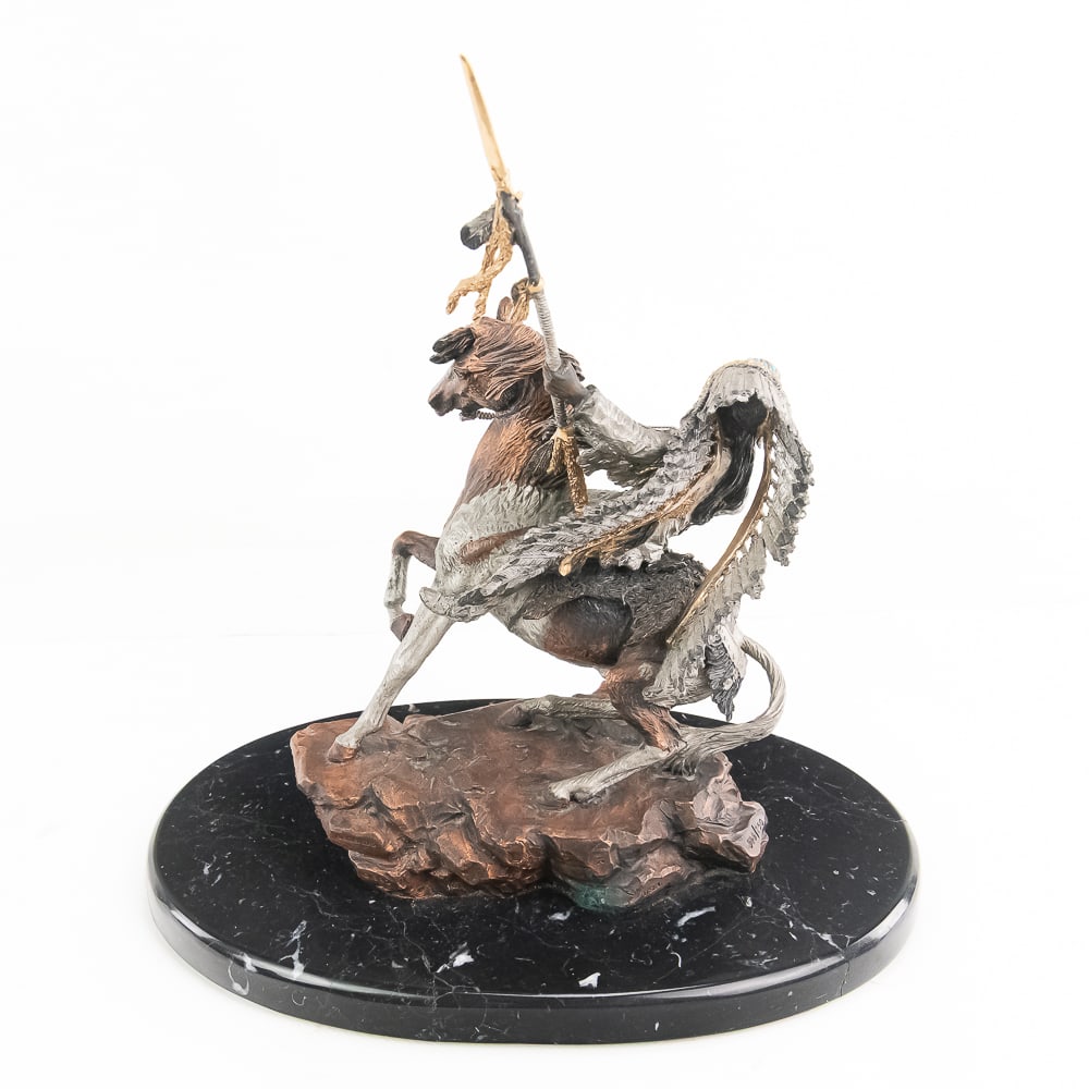 C.A. Pardell Crow Warrior Sculpture 398/750 - 11
