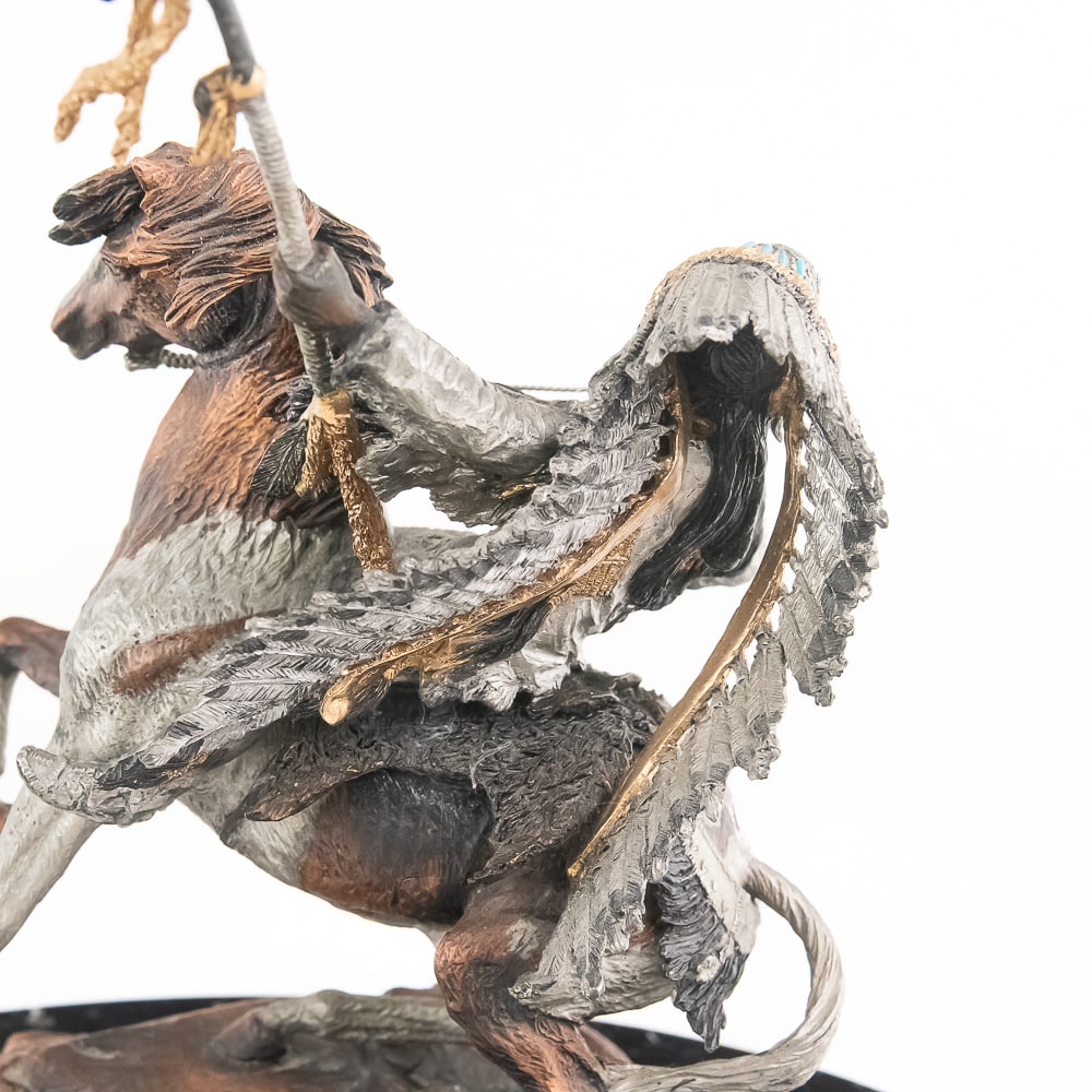 C.A. Pardell Crow Warrior Sculpture 398/750 - 12