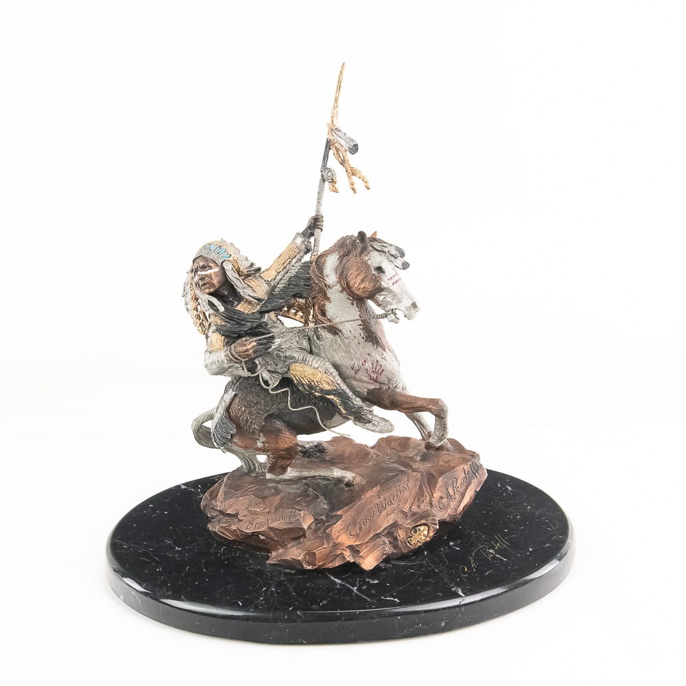 C.A. Pardell Crow Warrior Sculpture 398/750 - 5
