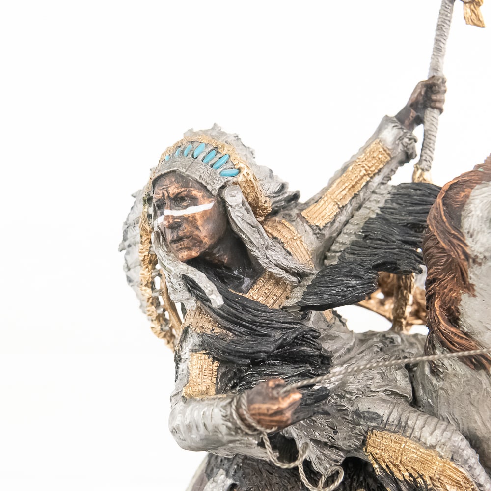 C.A. Pardell Crow Warrior Sculpture 398/750 - 6