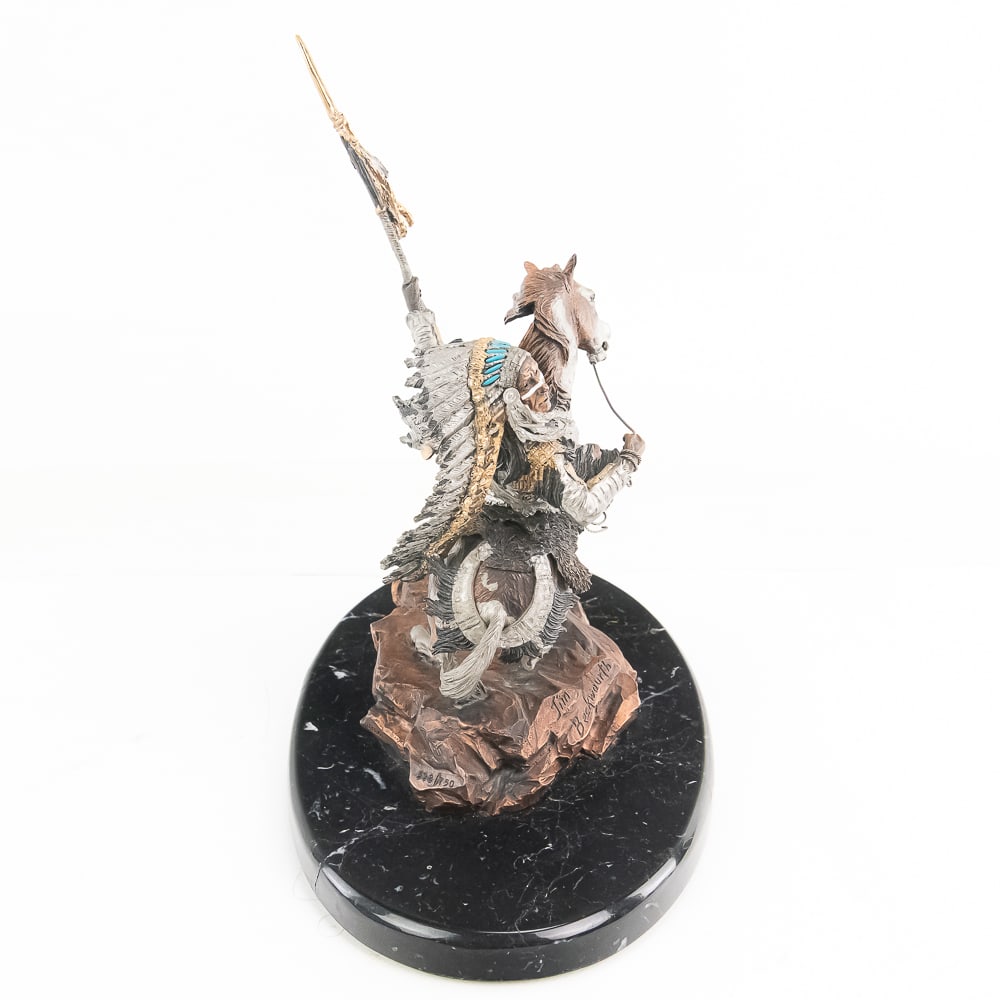 C.A. Pardell Crow Warrior Sculpture 398/750 - 8