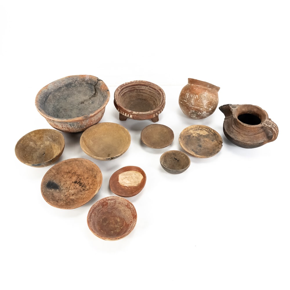 Pre-Columbian Pottery Collection,12 Pieces (1 of 14)