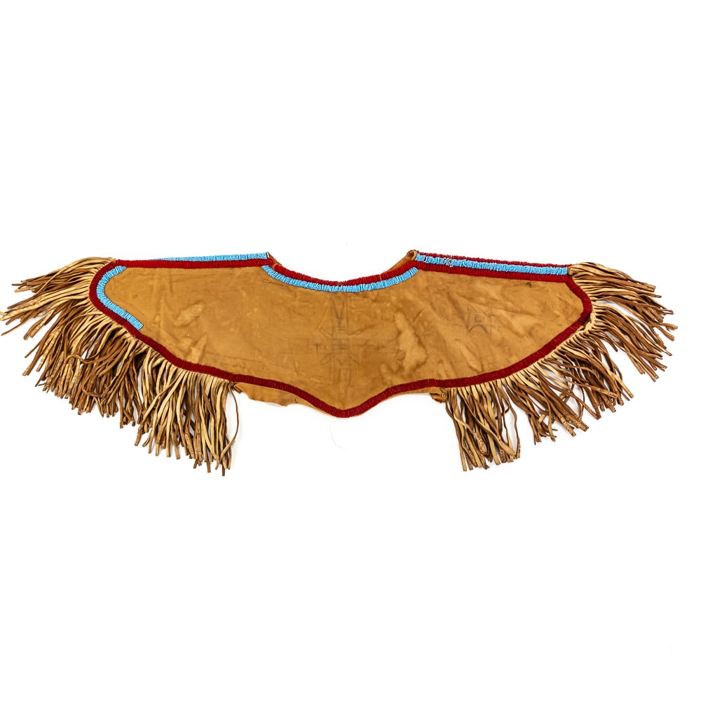 Unfinished Beaded Native American Cape Yoke - 6