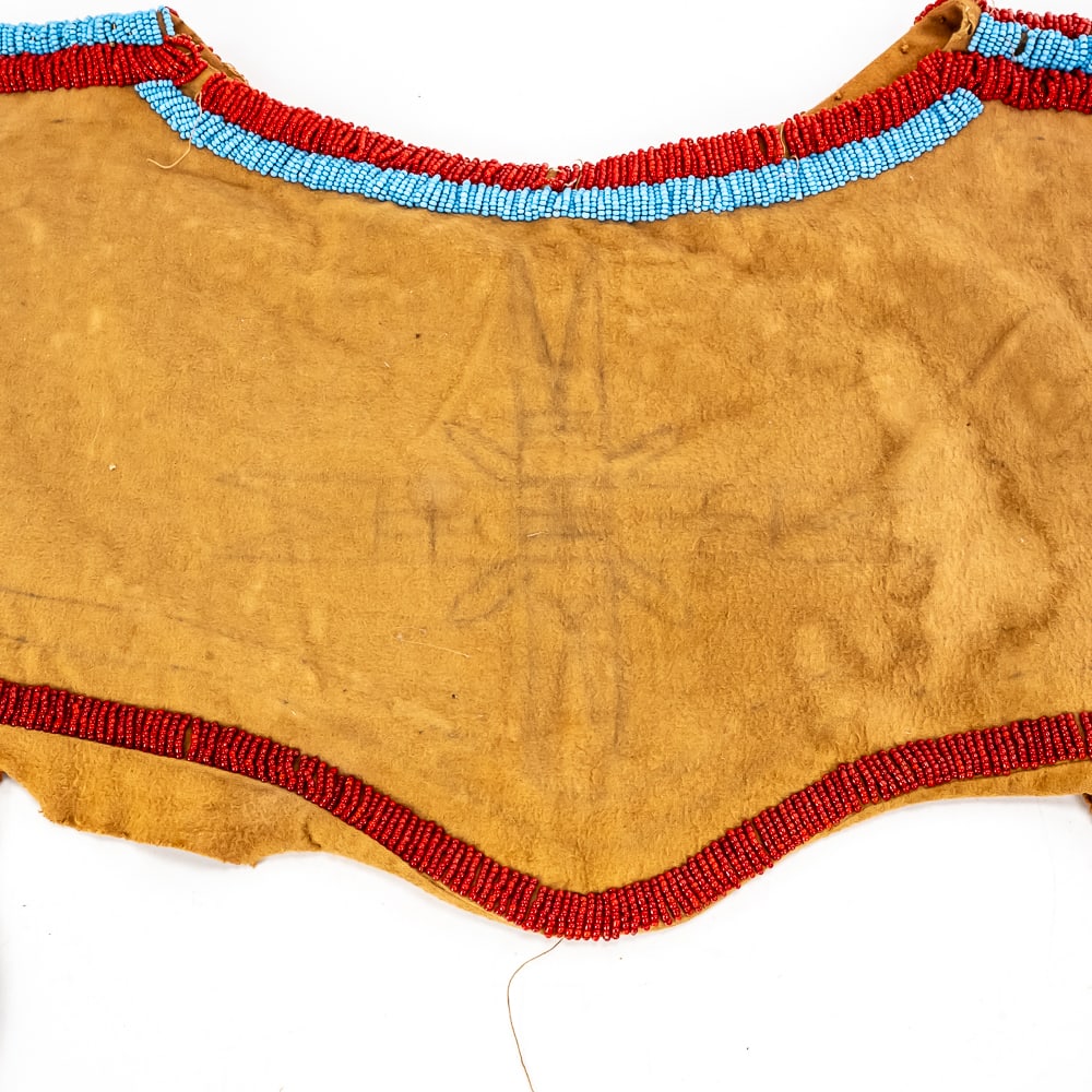 Unfinished Beaded Native American Cape Yoke - 8