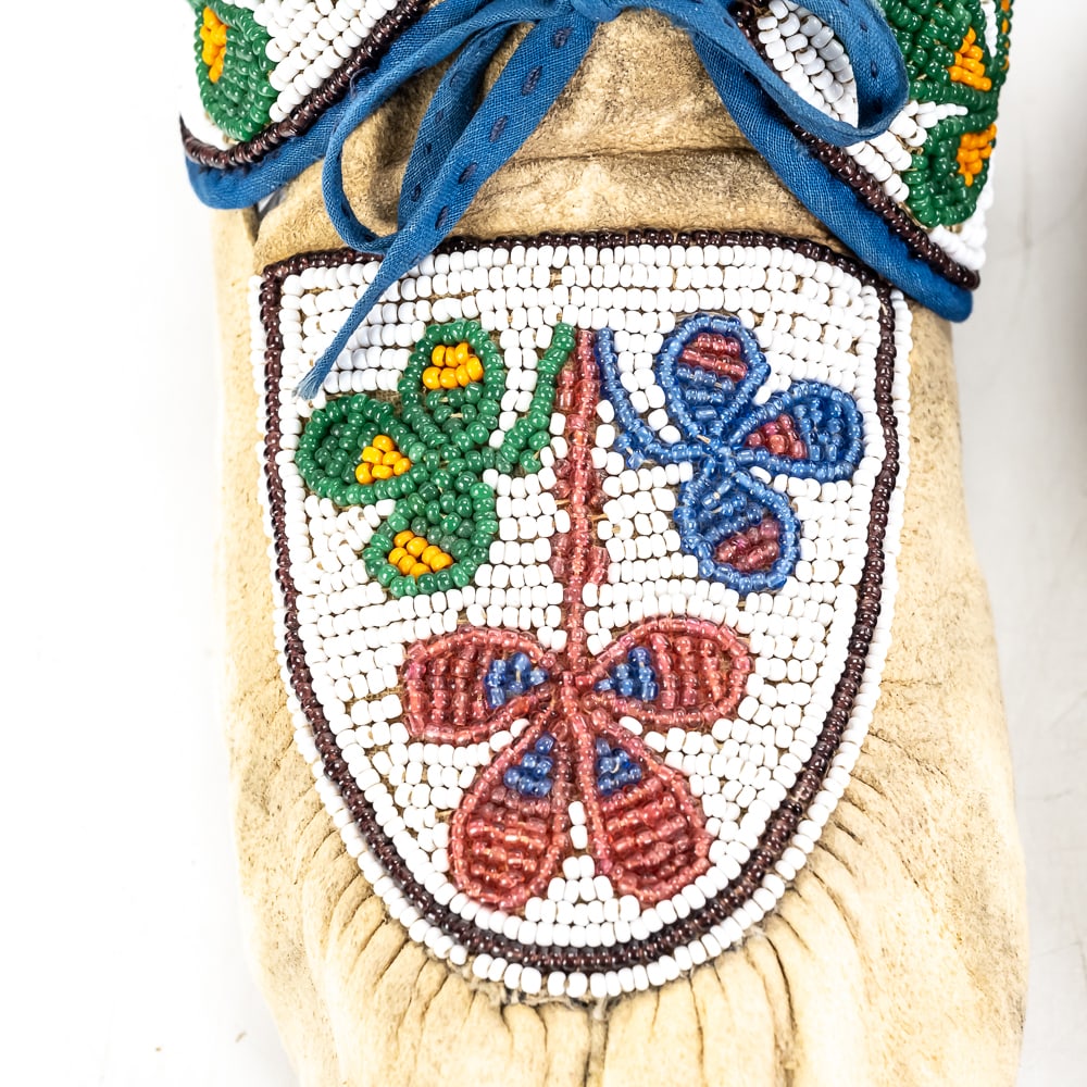 Beaded Native American Moccasins - 2
