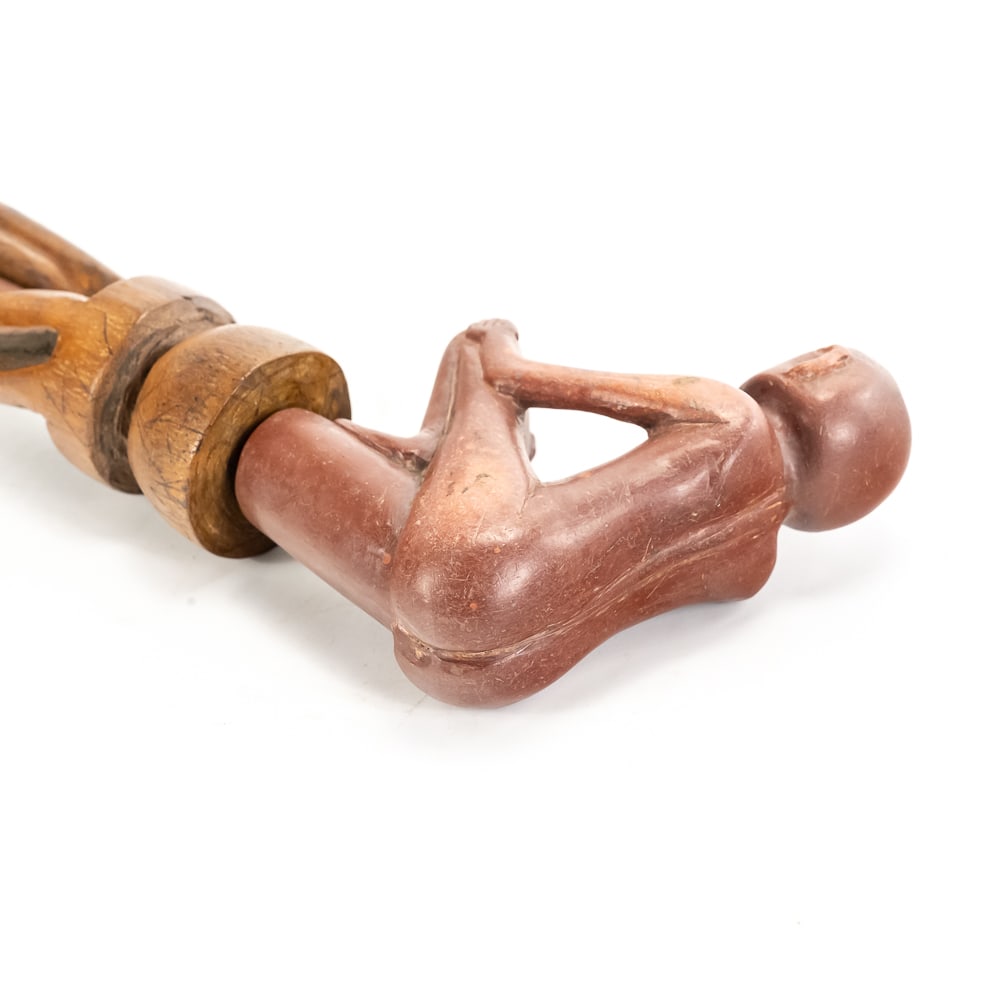 Native American Catlinite Figural Pipe - 11