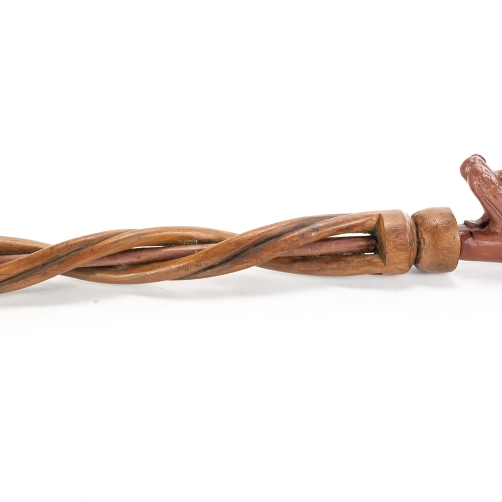 Native American Catlinite Figural Pipe - 8