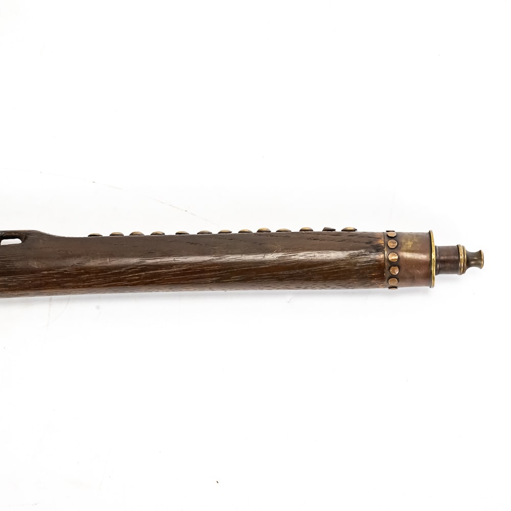 Contemporary Ornate Brass Pipe Tomahawk - 4