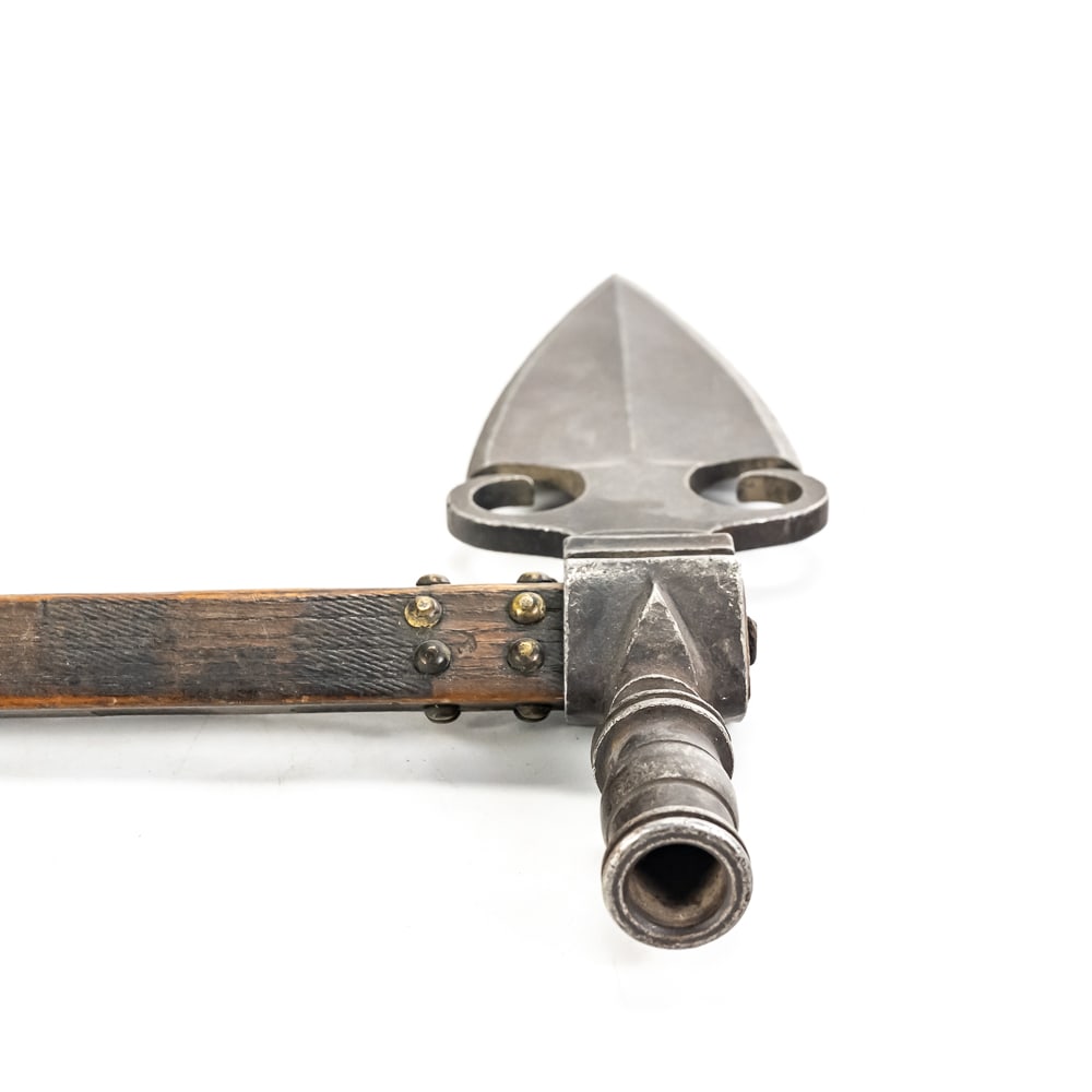 Spontoon Pipe Tomahawk with Brass Studs - 10