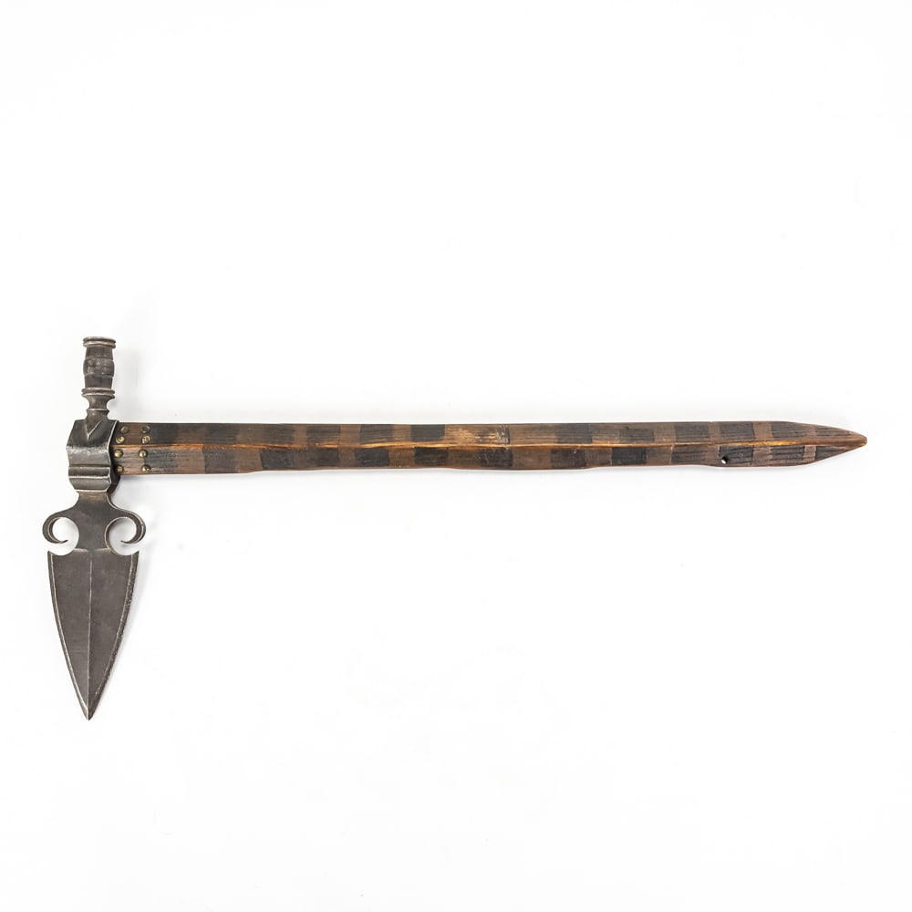 Spontoon Pipe Tomahawk with Brass Studs (1 of 11)