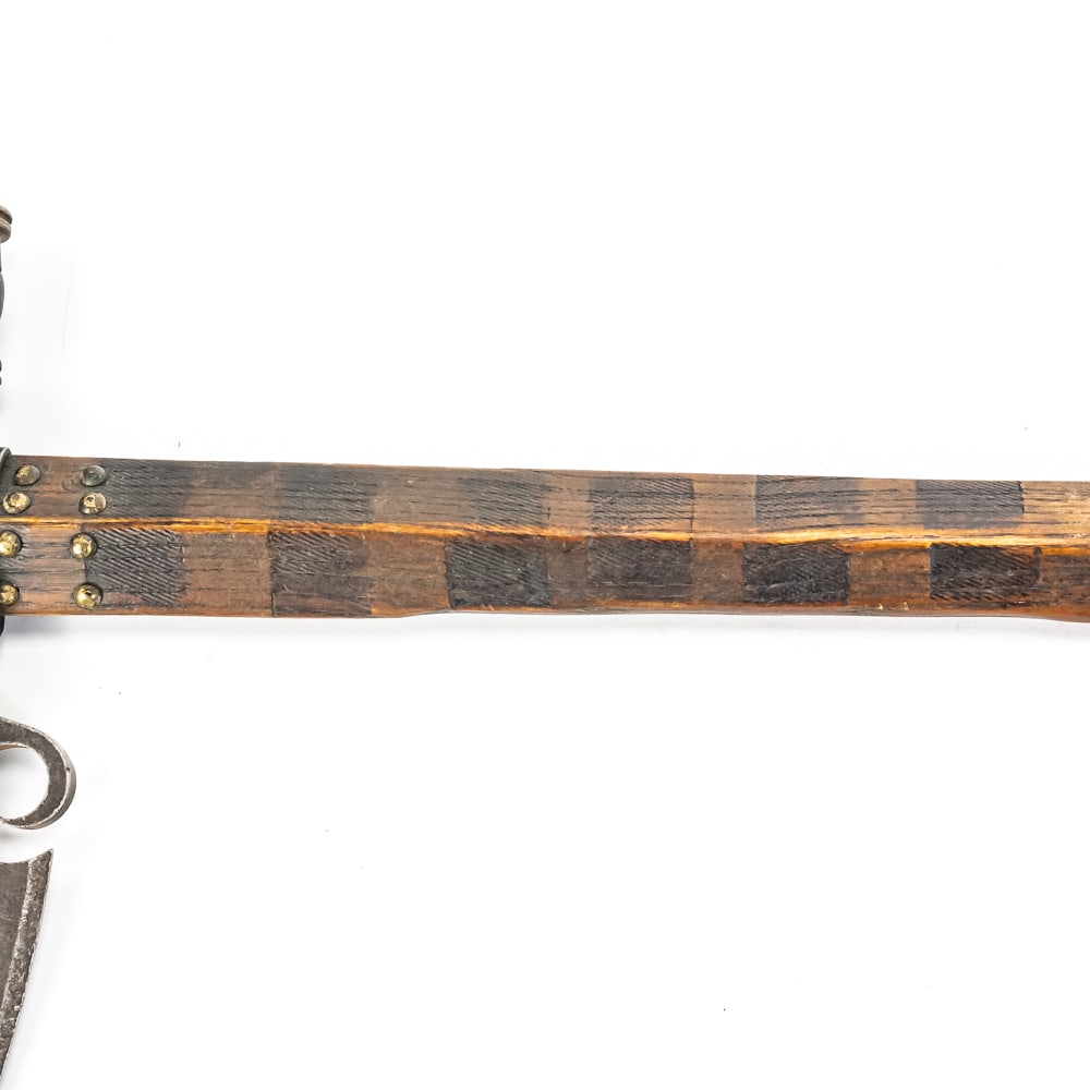Spontoon Pipe Tomahawk with Brass Studs - 3