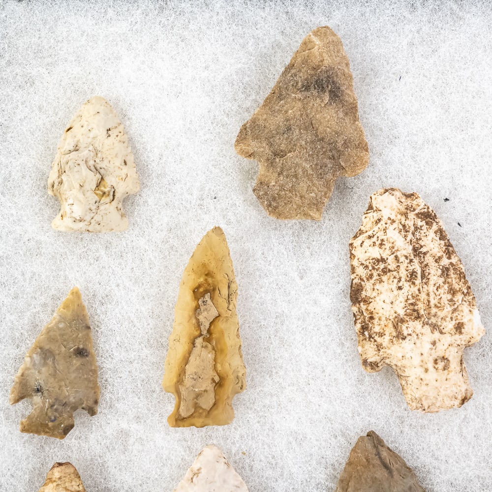 16pc Native American Projectile Points - 2