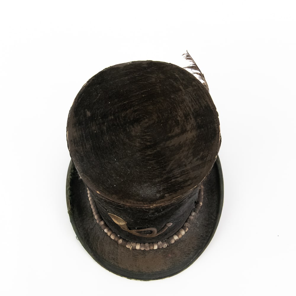 Repurposed Native American Trade Top Hat - 3