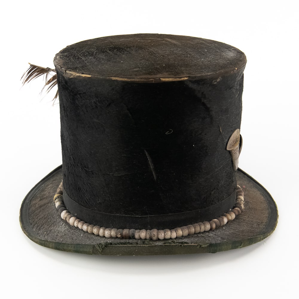 Repurposed Native American Trade Top Hat - 4