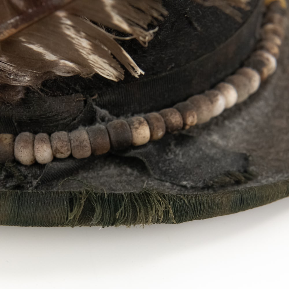 Repurposed Native American Trade Top Hat - 9