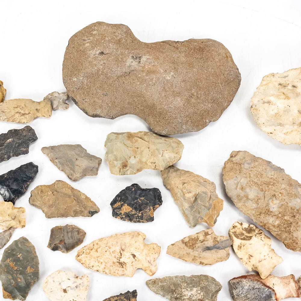 Large Midwest Native American Artifact Lot - 3