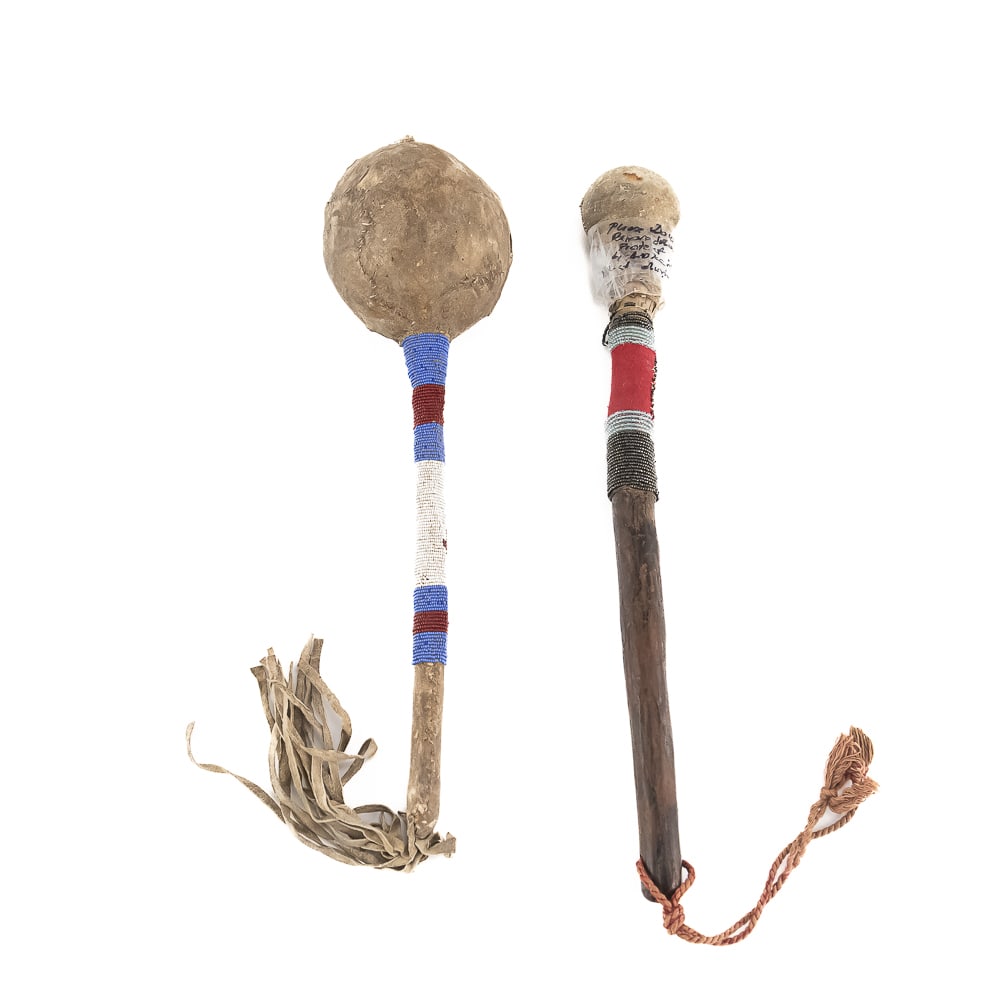 Native American Beaded Rattle & Club (1 of 20)