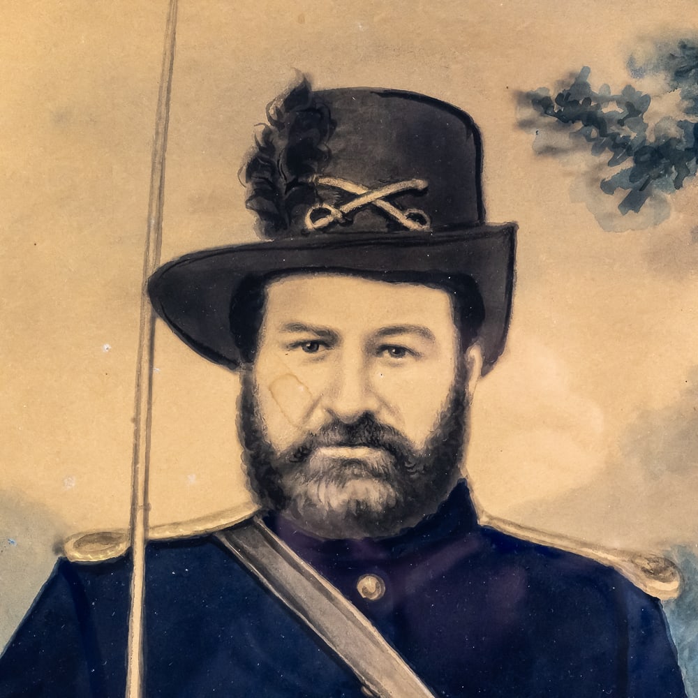 Framed PVT William C Hammersley Portrait - 3