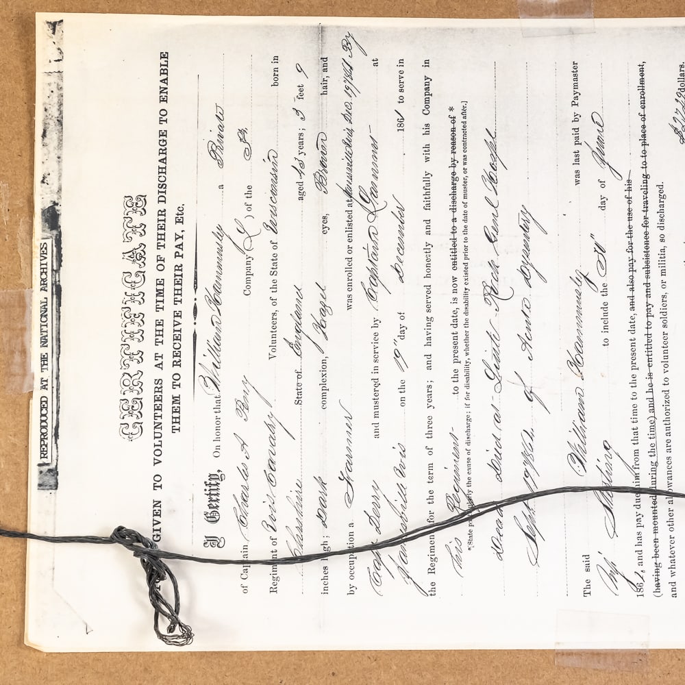 Framed PVT William C Hammersley Portrait - 6