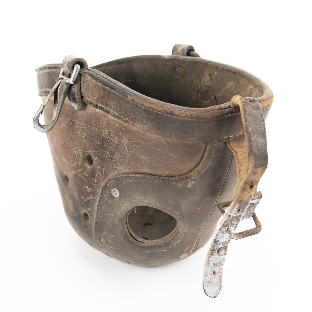 Antique Pack Mule Leather Muzzle - 2
