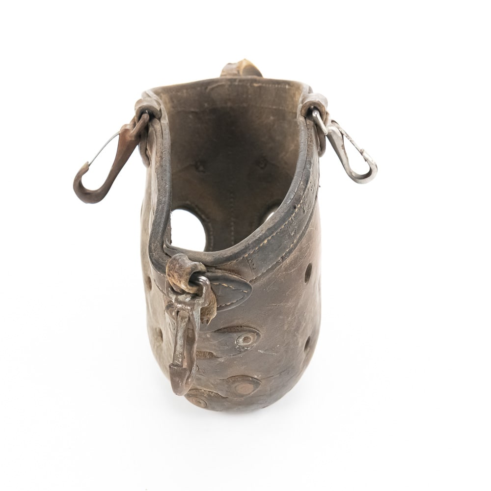 Antique Pack Mule Leather Muzzle - 4