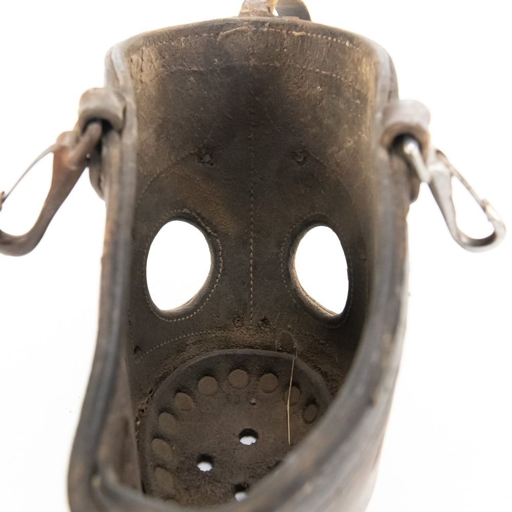 Antique Pack Mule Leather Muzzle - 5