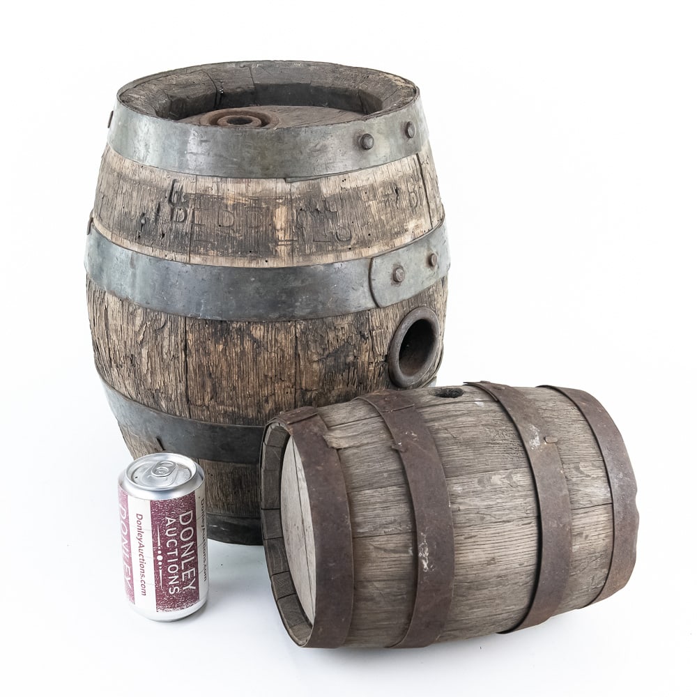 Antique Beer Barrel Set - 2