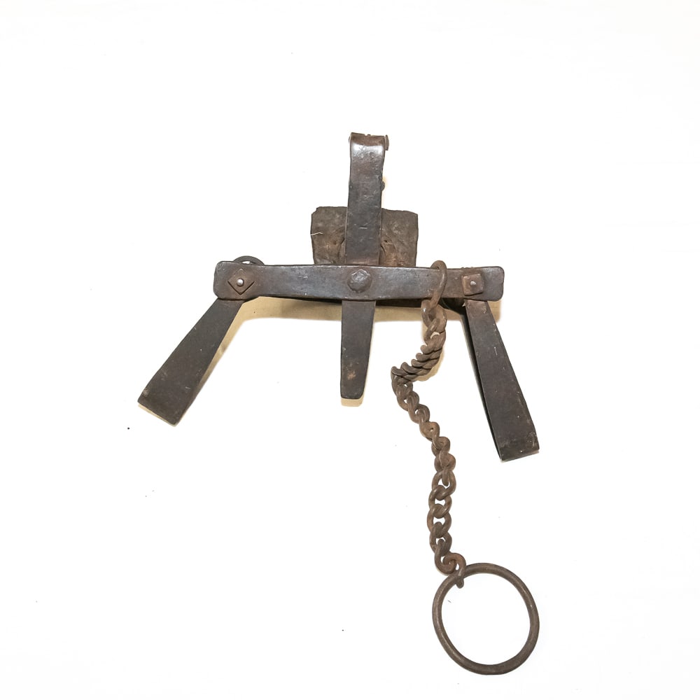 Antique Double Longspring Wolf Trap - 5